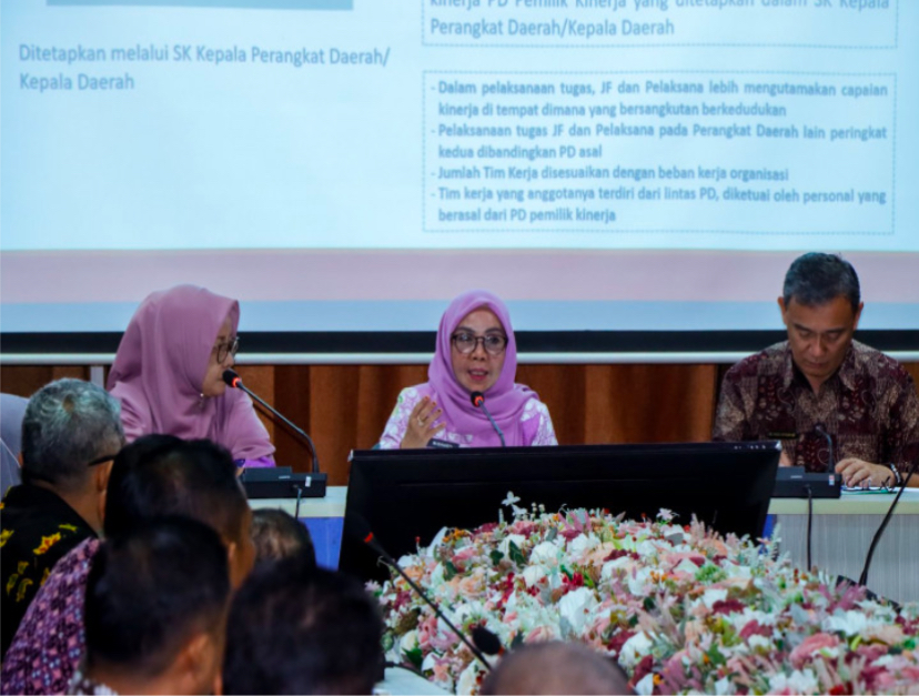 Wabup Hj Misharti Buka Sosialisasi Sistem Kerja Pemkab Kampar