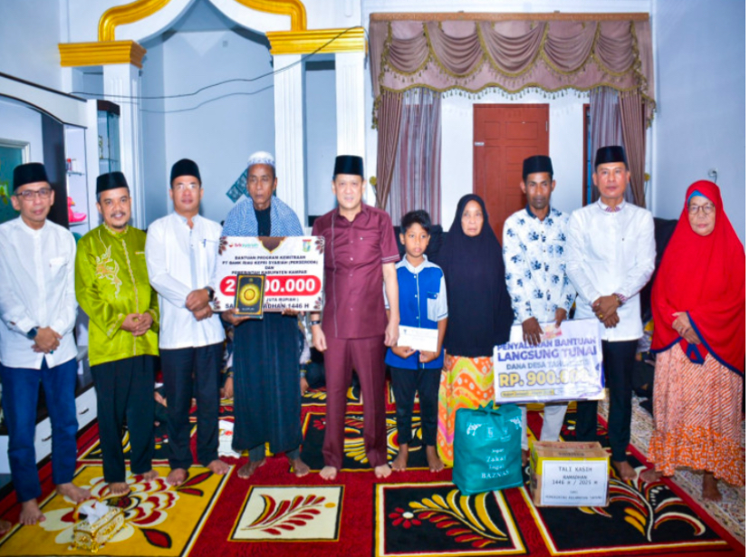 Sekda Kampar Pimpin Safari Ramadan di Desa Sungai Agung