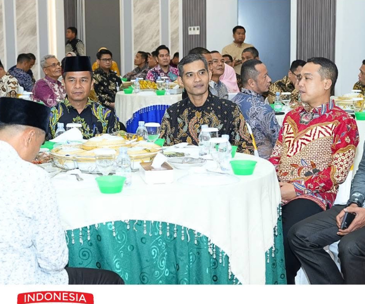 Bupati Sampaikan Komitmen Dukung Program Kepolisian Diacara Kenal Pamit Kapolres Kampar