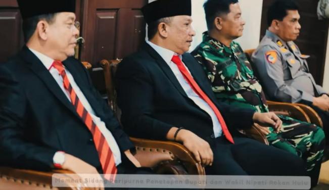 Rapat Paripurna DPRD Rokan Hulu Tetapkan Pasangan Calon Bupati dan Wakil Bupati Terpilih 2024