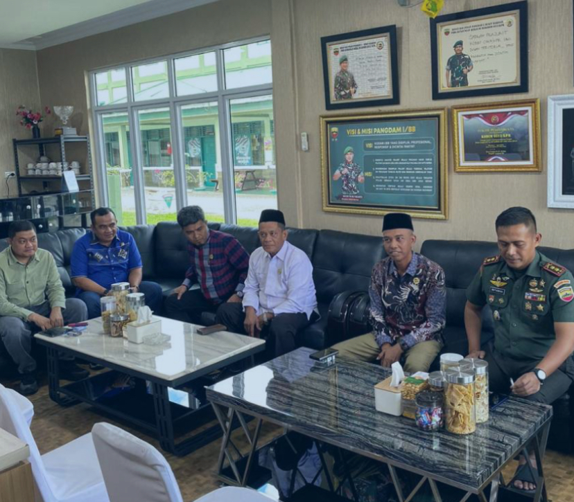 Komisi I DPRD Kampar Kunjungan Kerja Ke Makodim 0313/KPR, Bahas Konflik Agraria dan Galian C