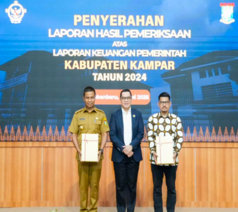 Kampar Terima Opini WTP Kesembilan Kali Berturut-turut dari BPK RI Perwakilan Provinsi Riau