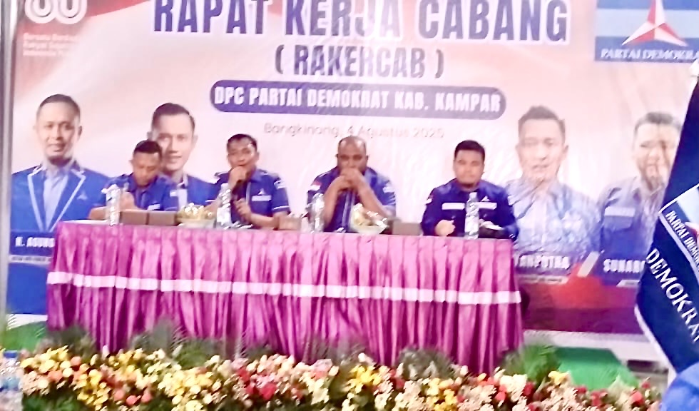 DPC Partai Demokrat Kabupaten Kampar Gelar Rakercab
