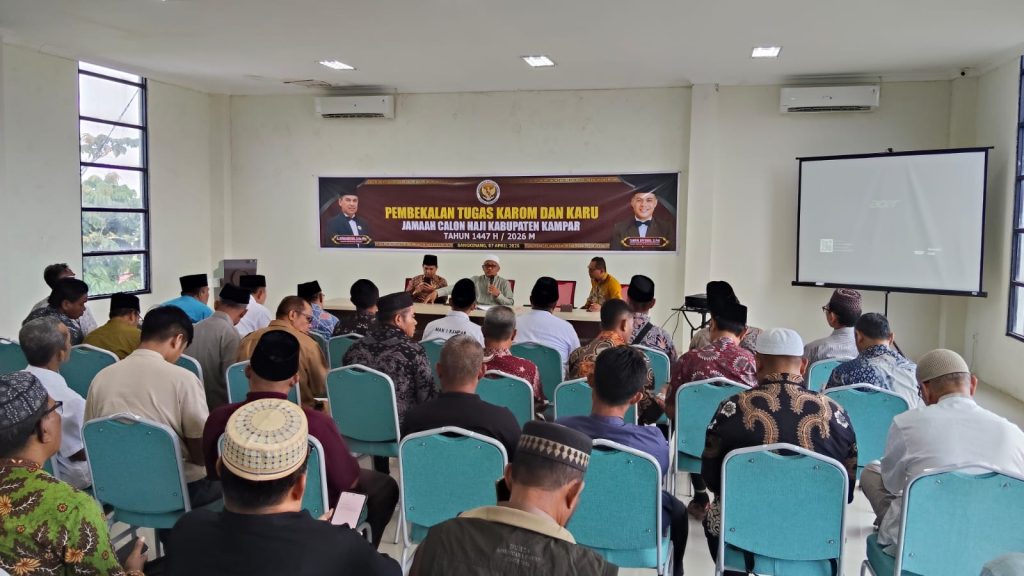 Kantor Haji dan Umroh Kabupaten Kampar Gelar Pembekalan Kepala Rombongan dan Kepala Regu